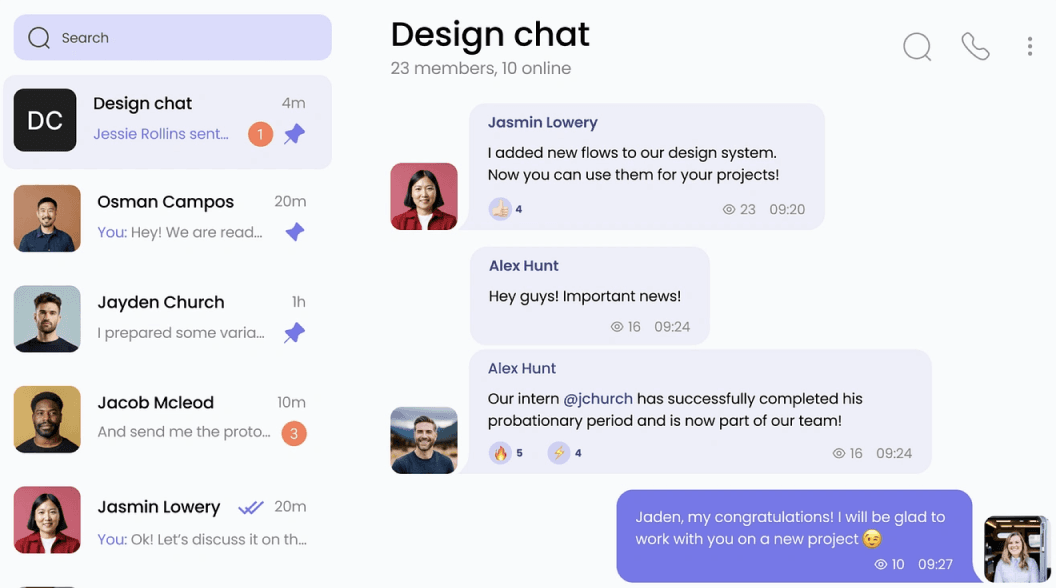 Work critique and feedback